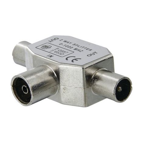 Repartiteur TV blindé - Dhome - 2 mâles/1 femelle - Diamètre 9,52 mm