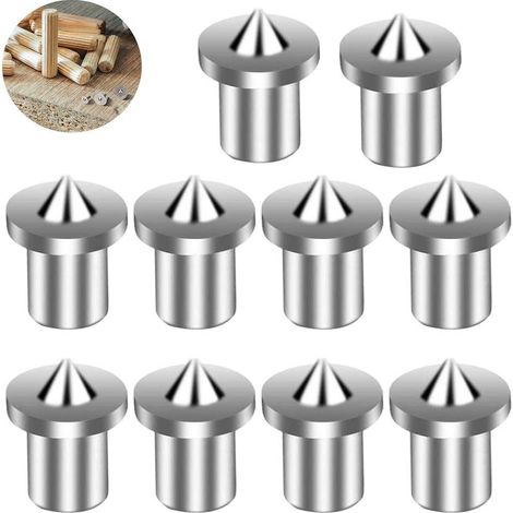 (10 Pcs,6 mm )Outil de Centrage de Goujon d'Alignement de Bois Pointe le Centre de perçage de marqueur (1/5)