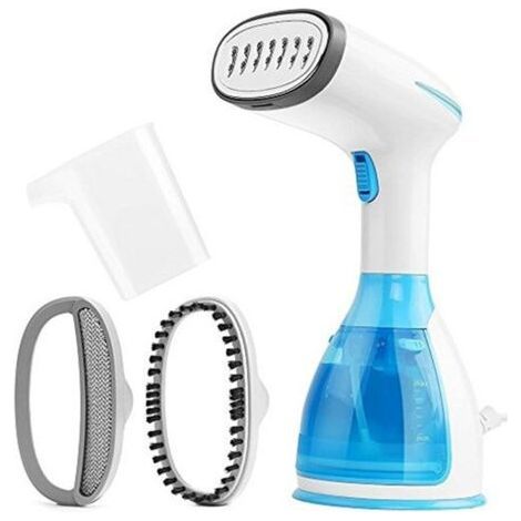 1500W Bleu Défroisseur Vapeur, Défroisseur Vapeur à Main, Fer à Repasser Portable 280ML, Réchauffage Rapide, Défroisseur à Main, Vapeur à Vêtements, Cadeau Femmes (1/5)
