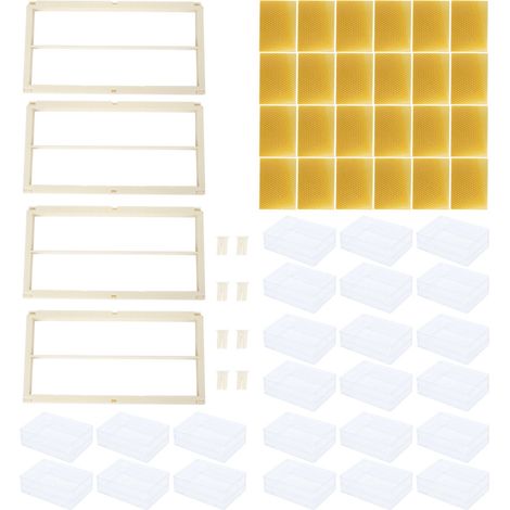 Cadre en plastique pour ruche d'apiculture - Kit de cadre de boîte à abeilles - Matériel d'élevage apicole (1/5)