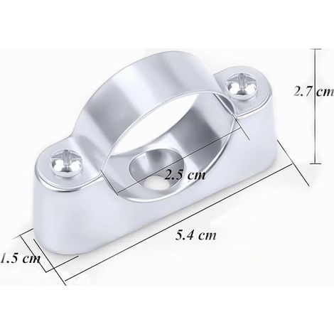 Pipe Brackets Pipe Clamp Wall / Ceiling Mount Pipe Clamps Metal PVC (1/2)