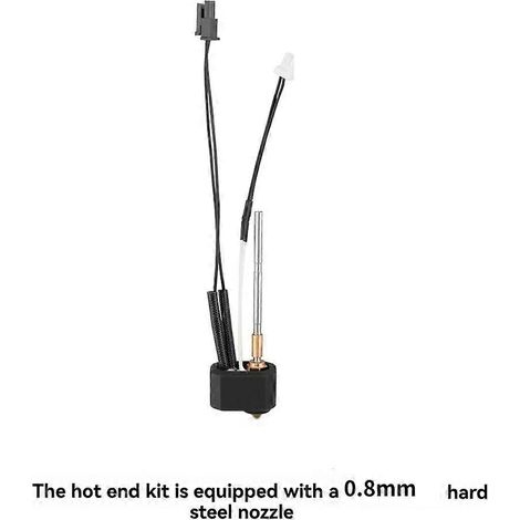 Kit de tête d'impression pour Prusa I3 MK4, comprenant un bloc chauffant Nextruder, un manchon en silicone et une buse en acier trempé de 0,8 mm, accessoires pour imprimante 3D. (1/5)