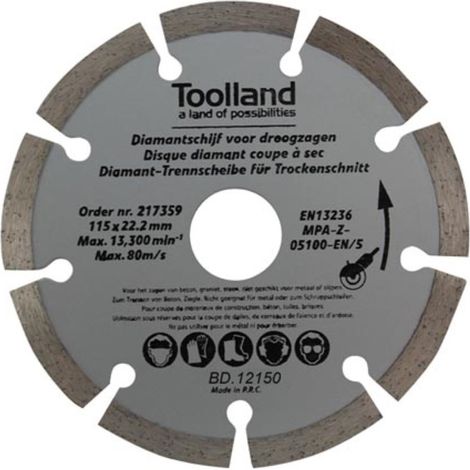Diamantscheibensatz - 150 mm - segmentiert - 2 tlg