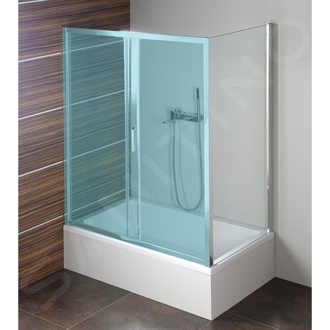 Paroi de douche fixe 90 cm – Verre de sécurité 6 mm – Aluminium poli – Installation facile – MD3316 – Polysan (1/5)