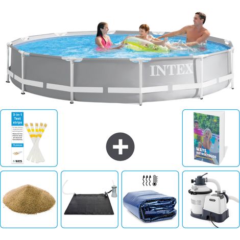 Prism Frame Pool Rund - 366x76 cm - 7-teilig S69