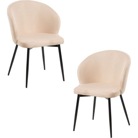 Packs Sillas Comedor - Pack 2 Sillas Cusa Tela - Beige