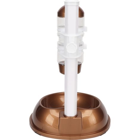 Dispensador de agua independiente para mascotas, cuenco de altura regulable, dispensador automático de agua y comida para perros, multifuncional con poste extraíble.