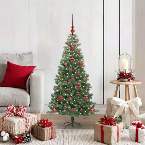 Weihnachtsbaum mit 150 LEDs mit Ständer Grün 120 cm PVC