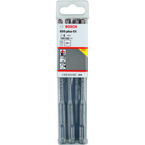 Brocas martillos perforadores SDS Plus-5X 6 x 100 x 160 mm  BOSCH 2608833892