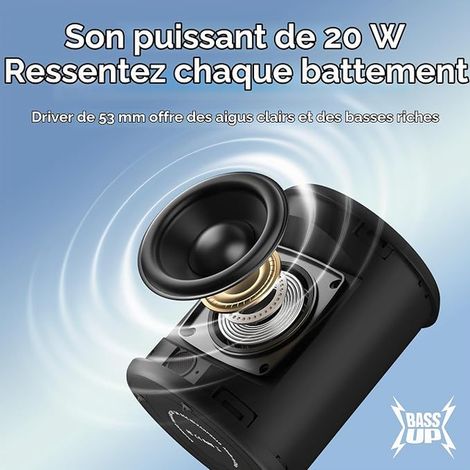 Wireless Bluetooth Speaker, Bass, AUX, TF Card, for Party Travel (1/2)