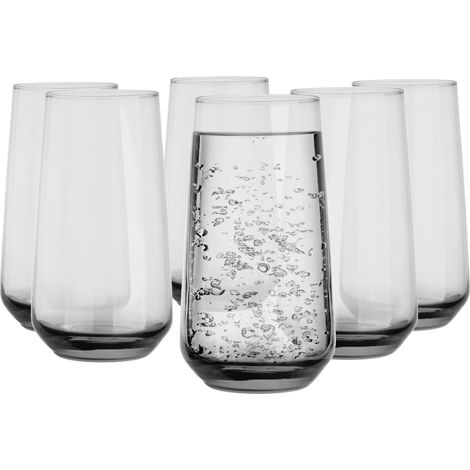 Verre A Eau Lot Verre A Eau 6X430Ml Verres Longdrink Cocktail Gin Water Juice Longdrink Glasses Résistant Au Lave-Vaisselle Transparent (1/5)