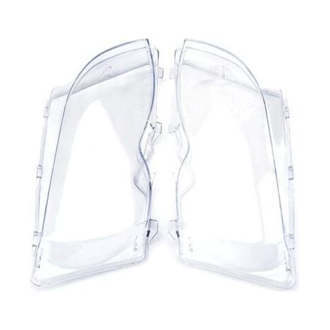 Juego de 2 lentes transparentes para faros delanteros de BMW Serie 3 (E46) Facelift (01-05) 63126924043 63126924044 (1/4)