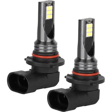Paar 9006 3030 LED-Lampen mit 12 LEDs, 7500K weißes Licht, für Autoscheinwerfer, 12V-24V - AquaForge (1/5)