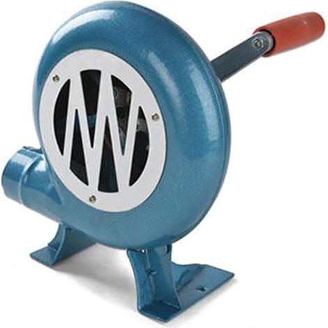 Ventilateur manuel à manivelle 200 W pour barbecue, outil de cuisson avec poignée.-AquaForge