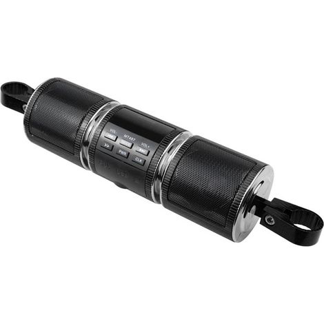 Enceinte stéréo Bluetooth étanche pour moto, lecteur MP3, système audio, USB, AUX, SD, radio (1/5)