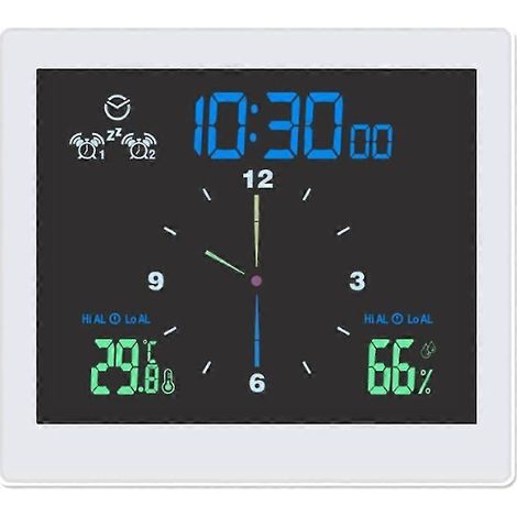 Horloge murale étanche pour salle de bain, horloge de douche, minuterie, horloge électronique numérique, horloge murale pour cuisine et salle de bain (1/4)
