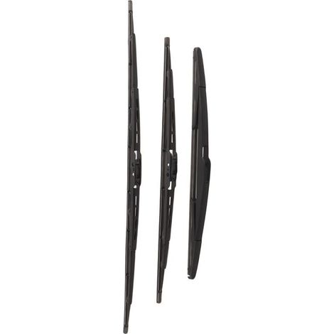 Balais d'essuie-glace avant et arrière 3 pièces – Pour Citroën C3 Mk1 2002-2008 – Lames pneumatiques pour performance par tous les temps - YCTZE4ZVUTMA5RD (1/5)
