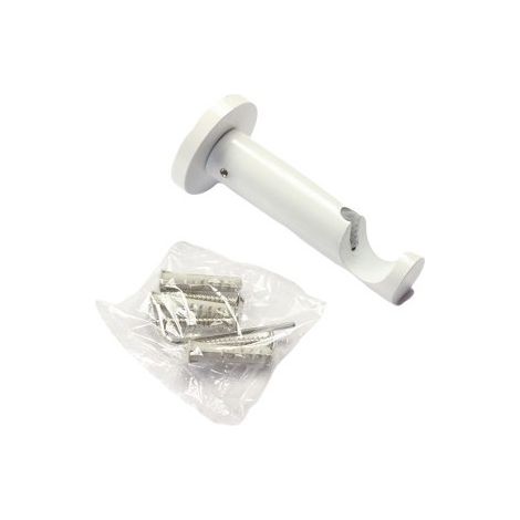 1 Support ouvert pour tringle a rideau ø28 métal Coloris - Blanc