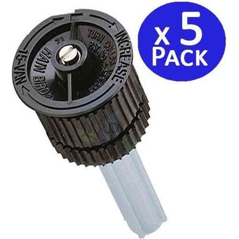 5 Stück Rain Bird 15 VAN Sprühdüse für Bewässerungssprinkler Einstellbarer Winkel Reichweite 4,5 Meter
