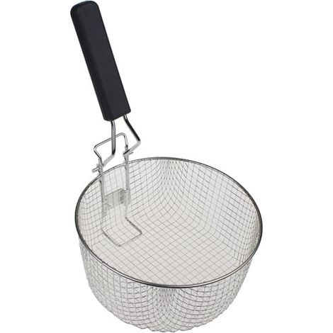 Panier de friteuse rond 3ltr – Diamètre 20cm – Hauteur 9cm – Pour cuisson professionnelle – ZPAN80 – Frifri
