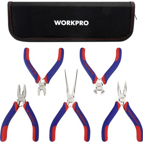 Set aus 5 Mini-Zangen Workpro