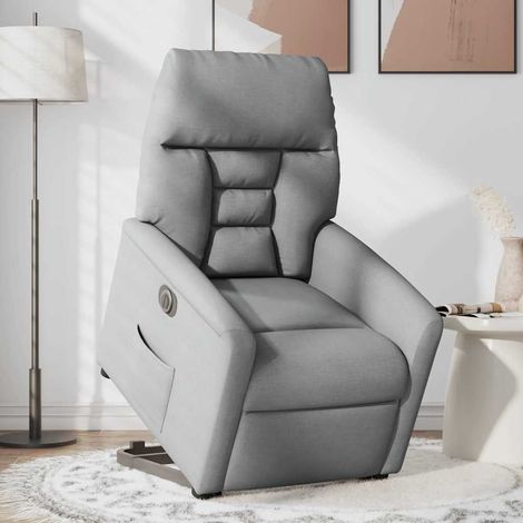 Maison Exclusive - Relaxsessel mit Aufstehhilfe Elektrisch Hellgr