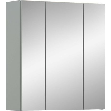 Star Spiegelschrank Bad 3 Spiegeltüren Eiche Dekor.