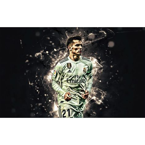 Papier peint panoramique Football - Joueur de Foot - 130 cm x 81 cm (1/2)