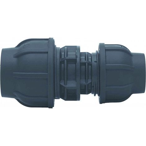 Racor de compresión PP 40x32 PN16, para tuberías de PE, color negro (1/2)