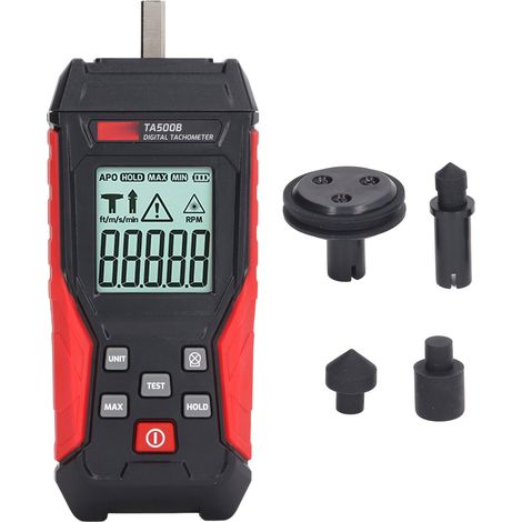 Contact Measurement Digital Tachometer Realtime Maximum Minimum Values Contact Type Tachometer 50mm‑500mm