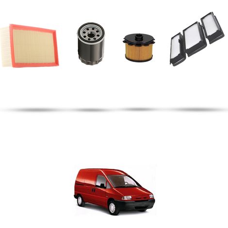 Kit tagliando 4 filtri compatibile con Citroen Dispatch I 1.9d 51kw dal 1998 (1/5)