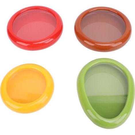 Boîte de Conservation Fruits et Legumes Réutilisable 4 Pièces - Design Anti-Oxydation pour Fraîcheur, Plastique Alimentaire, 305g - Organisez votre Frigo (1/5)