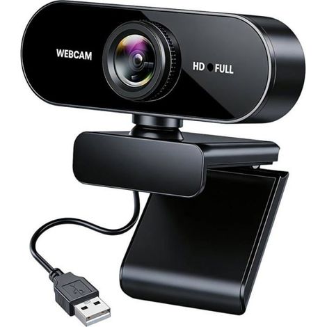 ebcam 1080P Full HD Camera PC avec Microphone eb Cam UB Grand Angle 90 ° 30fp Autofocu Micro Antibruit Caméra UB Plug & WEBCAM (1/5)