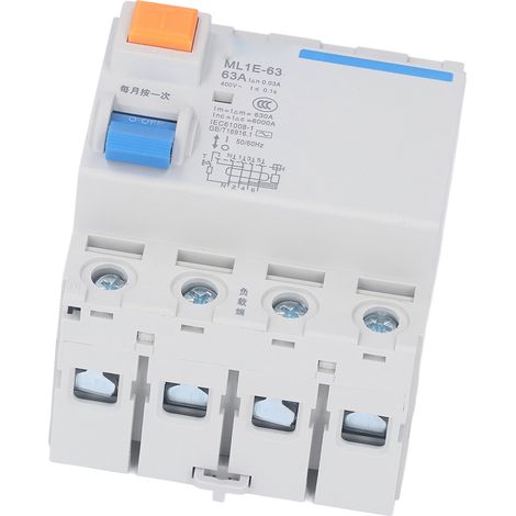63 A 400 V Drehstrom + Neutralleiter (3P+N) Leitungsschutzschalter, 6 kA Abschaltvermögen für die Sicherheit im Haushalt (1/5)