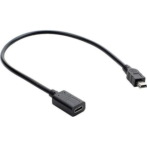 Adaptateur USB-C vers Mini USB 2.0, câble adaptateur USB-C femelle vers Mini USB mâle (1/4)