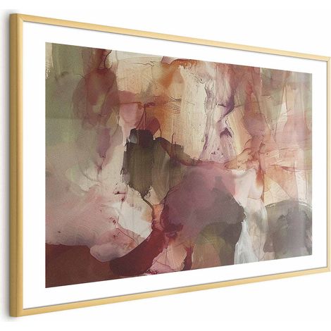 Poster – Frühlingskomposition – Transparenzen und Formen in Aquarelltechnik (1/4)