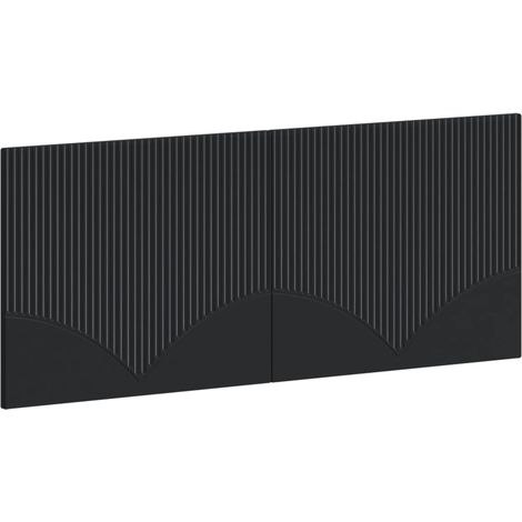 Maison Exclusive - Wandmontiertes Kopfteil HOORN Schwarz Holzwerk (1/5)