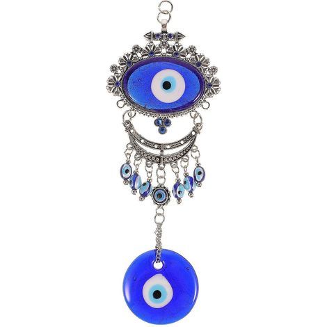 Wanddekoration „Teufelsauge“ (blaues Auge) – 20 x 9 cm – Blau (1/4)