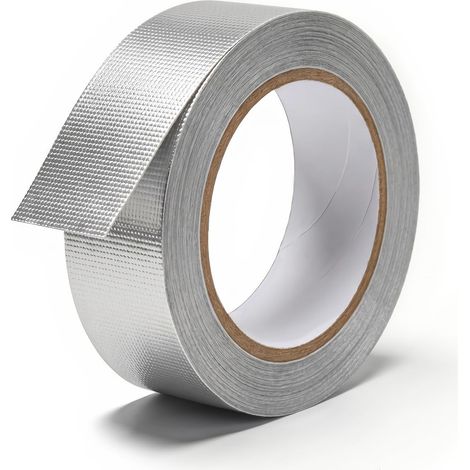 Ruban Adhésif Aluminium Argenté, Résistant à la Chaleur jusqu’à 300°C, Ruban Étanche (1/5)