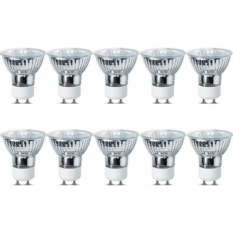 35W GU10 Ampoules Halogènes Dimmable, GU10 Ampoules Projecteur Spotlights 220-240V 360lm 2700K Blanc Chaud, Diamètre 5CM, lot de 10 H219 (1/4)