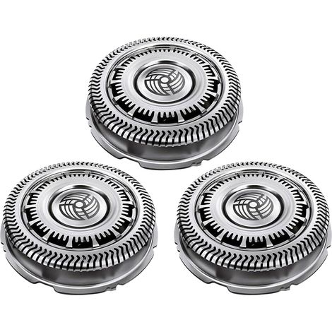 Tête de rasoir électrique Sh90, 3 lames de rechange compatibles série Sh90/62, 9000 rotations, coupe nette, remplacement facile, pack de 3 pièces (1/5)