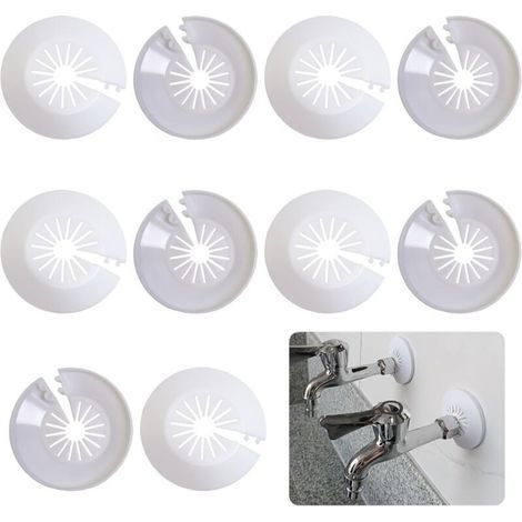 Cache-tuyau de radiateur, 10 pièces, cache-tuyau de radiateur, garniture de cache-tuyau en plastique (10-25 mm)