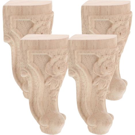 Ensemble de meubles de style européen 8 pièces avec pieds sculptés en bois massif (1/5)