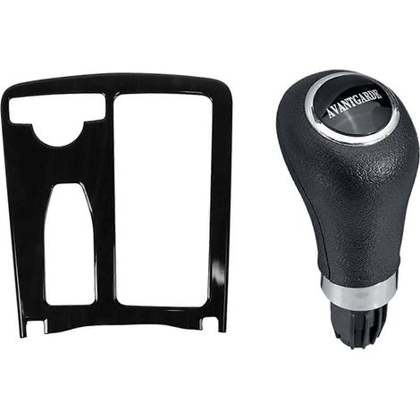 Couvercle de porte-gobelet de console centrale pour Mercedes-Benz Classe C W204 (2008-2013) et soufflet de levier de vitesse en cuir (1/5)