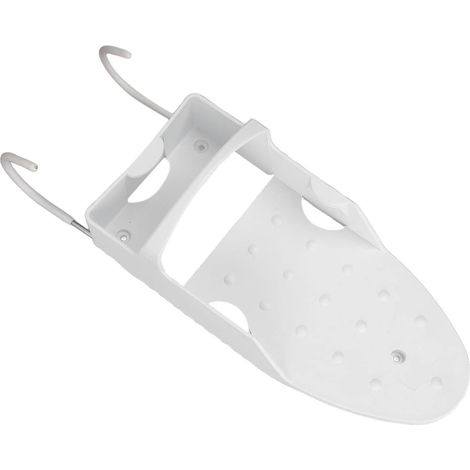 Electric Iron Stand, PBT Wall Mounted Iron Holder with Hook, Fits Most Irons, Can Hold an Ironing Board, Heat Resistant up to 428°F, for (White) (1/5)