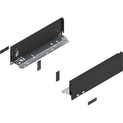BLUM LEGRABOX pure Zarge Höhe M, NL 300, Carbonschwarz (1/4)