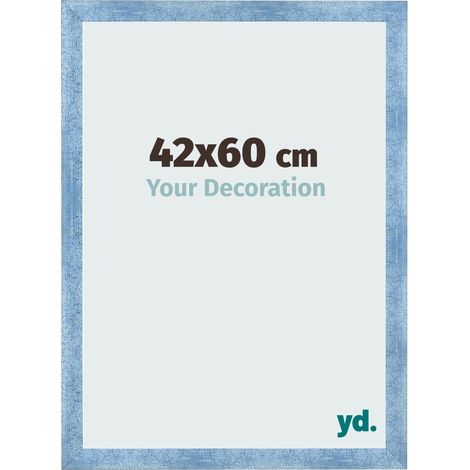 yd. - Cadre photo 42x60 - Bleu Brillant Patine - MDF - Pisa (1/5)