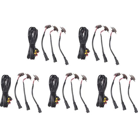 15 piezas de luces LED ámbar para molduras exteriores, luces LED para parrilla delantera para Ford F150 Raptor F250 2004-2019