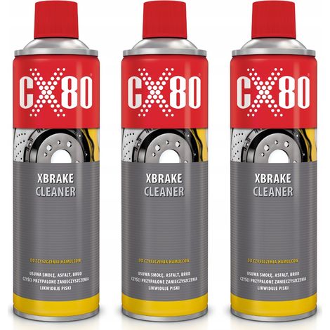 CX80 XBRAKE CLEANER Bremsenreinigungsspray - Entfetter 600 ml x 3