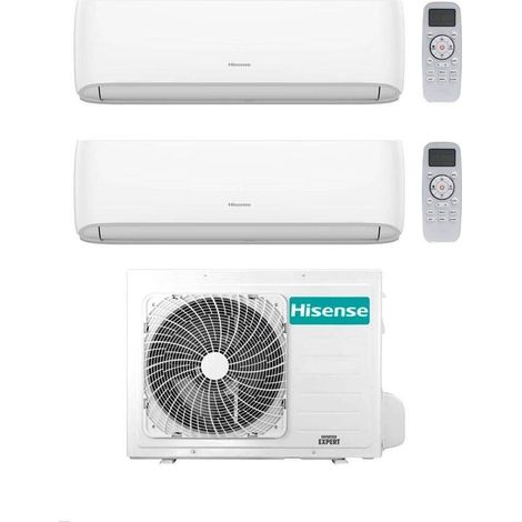 Climatiseur Hisense Dual Split Hi Comfort 9+9 avec 3AMW72U4RJC Inverter Wi-fi R-32 Classe A++